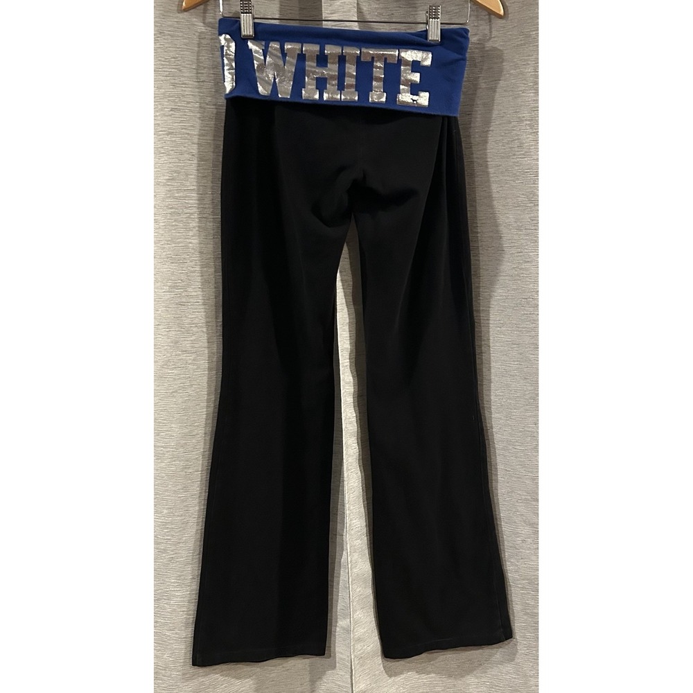 Victoria's Secret Pink Kentucky Wildcats‎ Embellished Foldover Flared Yoga Pants - Picture 3 of 4